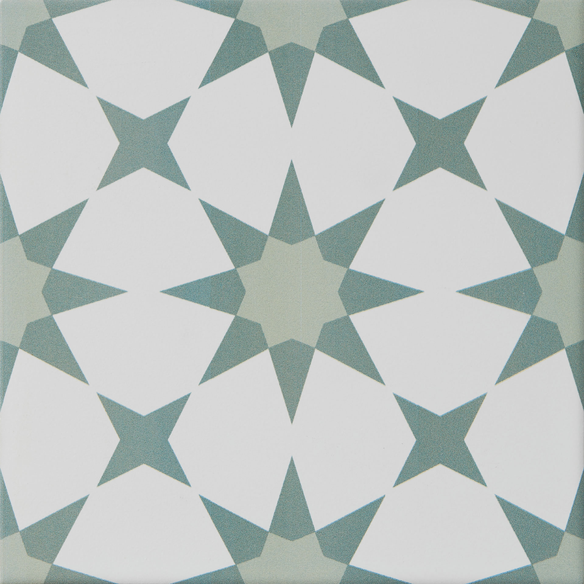 CAP DTAG2020 1 Atlas porcelain green white decorative star victorian alternative interior exterior floor wall