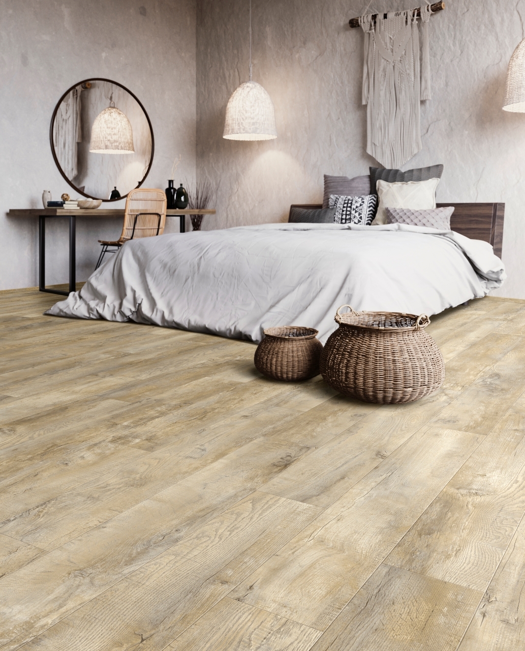 Country Oak 54925 LVT bedroom saw marks rustic