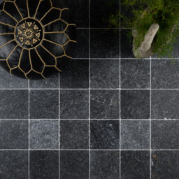 Kendal Marble 20x20cm black rustic floor and wall tile