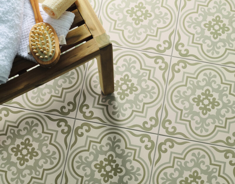 OGS 8760 2 Original style odyssey grande vogue green grey traditional european wall floor tile
