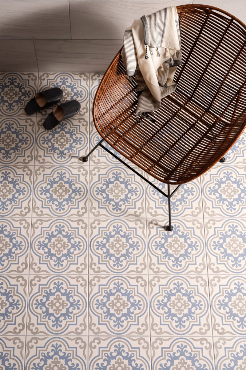 OGS 8761 2 Original style odyssey grande vogue light blue grey traditional european wall floor tile