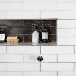 OGS CS1037 3007 2 original style tileworks montblanc anthracite black metro brick classic wall gloss tile bathroom