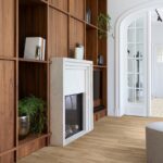 Roots English Walnut 20226 LVT Living room media wall