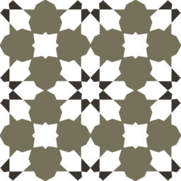 Belleville Porcelain Vendome Green parisian victorian tile geometric pattern