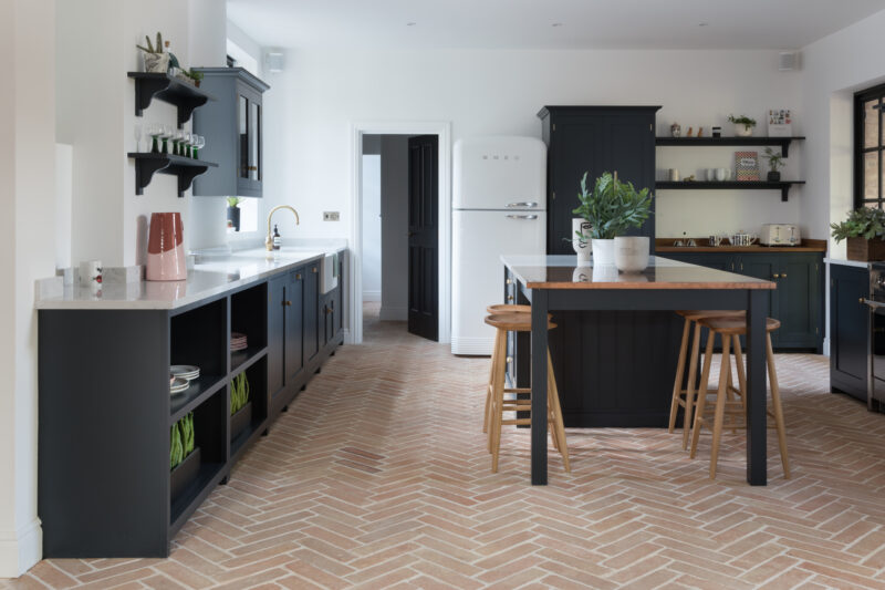 marlborough terracotta parquet flooring Mediterranean warm bootroom dining kitchen