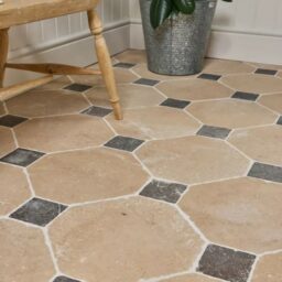 lacock heritage octagons and cabochons limestone flooring