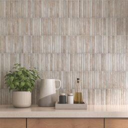Linear kit kat stick wall tiles grey brown